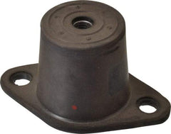 Tech Products - 1/2-13 Bolt Thread, 5-1/2" Long x 3-3/8" Wide x 2-7/8" High Double Deflection Stud Mount Leveling Pad & Mount - 525 Max Lb Capacity, 2-1/2" Base Diam - All Tool & Supply