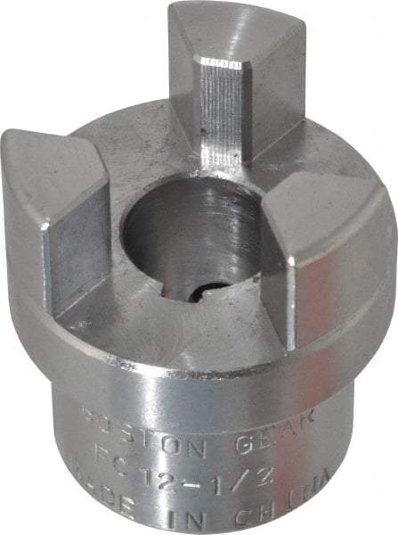 Boston Gear - 1/2" Max Bore Diam, FC12 Coupling Size, Flexible Half Coupling - 1-1/4" OD, 2.32" OAL, Steel - All Tool & Supply