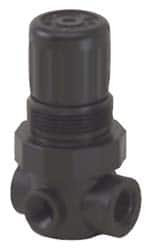 Norgren - 1/4 NPT, 150 Max Supply Pressure, Plastic Miniature Regulator, Pressure Gauge Not Included - All Tool & Supply