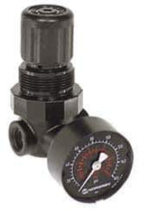 Norgren - 1/4" NPT Miniature Regulator without Gauge - 1/8" Gauge Port, 5-125 psi - All Tool & Supply