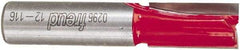 Freud - 1/2" Diam, 1/2" Shank Diam, 1" Length of Cut, 2 Flute Double Edge Straight Router Bit - 2-5/8" Overall Length, Carbide Tipped - All Tool & Supply