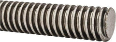 Keystone Threaded Products - 1-1/4-4 Acme, 6' Long, Alloy Steel General Purpose Acme Threaded Rod - Oil Finish Finish, Right Hand Thread, 2G Fit - All Tool & Supply