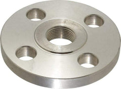 Value Collection - 3/4" Pipe, 3-7/8" OD, Stainless Steel, Threaded Pipe Flange - 2-3/4" Across Bolt Hole Centers, 5/8" Bolt Hole, 150 psi, Grades 304 & 304L - All Tool & Supply