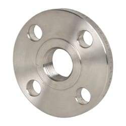 Value Collection - 1" Pipe, 4-1/4" OD, Stainless Steel, Threaded Pipe Flange - 3-1/8" Across Bolt Hole Centers, 5/8" Bolt Hole, 150 psi, Grades 304 & 304L - All Tool & Supply