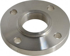 Value Collection - 2-1/2" Pipe, 7" OD, Stainless Steel, Threaded Pipe Flange - 5-1/2" Across Bolt Hole Centers, 3/4" Bolt Hole, 150 psi, Grades 304 & 304L - All Tool & Supply