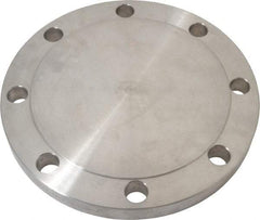 Value Collection - 6" Pipe, 11" OD, Stainless Steel, Blind Pipe Flange - 9-1/2" Across Bolt Hole Centers, 7/8" Bolt Hole, 150 psi, Grades 304 & 304L - All Tool & Supply