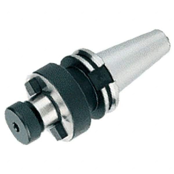 Iscar - CAT40 Taper Shank 1/2" Pilot Diam Shell Mill Holder - 0.57" Flange to Nose End Projection, Through-Spindle Coolant - Exact Industrial Supply