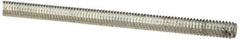 Value Collection - #8-32 UNC (Coarse), 3' Long, Low Carbon Steel Threaded Rod - Zinc-Plated Finish, Right Hand Thread - All Tool & Supply