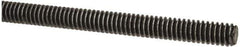 Made in USA - 1/4-20 UNC (Coarse), 2' Long, Low Carbon Steel Threaded Rod - Oil Finish Finish, Right Hand Thread - All Tool & Supply