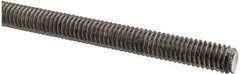 Made in USA - 5/16-18 UNC (Coarse), 2' Long, Low Carbon Steel Threaded Rod - Oil Finish Finish, Right Hand Thread - All Tool & Supply