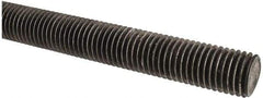 Made in USA - 3/4-10 UNC (Coarse), 2' Long, Low Carbon Steel Threaded Rod - Oil Finish Finish, Right Hand Thread - All Tool & Supply