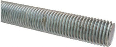 Made in USA - 1-8 UNC (Coarse), 2' Long, Low Carbon Steel Threaded Rod - Oil Finish Finish, Right Hand Thread - All Tool & Supply