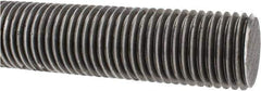 Made in USA - 1-1/2-6 UNC (Coarse), 2' Long, Low Carbon Steel Threaded Rod - Oil Finish Finish, Right Hand Thread - All Tool & Supply