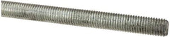 Made in USA - 1/4-28 UNF (Fine), 2' Long, Low Carbon Steel Threaded Rod - Zinc-Plated Finish, Right Hand Thread - All Tool & Supply