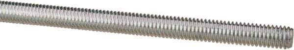 Value Collection - M6x1 UNC (Coarse), 1m Long, Steel Metric Threaded Rod - Zinc-Plated Finish, Right Hand Thread - All Tool & Supply