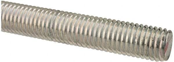 Value Collection - M14x2 UNC (Coarse), 1m Long, Steel Metric Threaded Rod - Zinc-Plated Finish, Right Hand Thread - All Tool & Supply