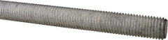 Value Collection - M16x2 UNC (Coarse), 1m Long, Steel Metric Threaded Rod - Zinc-Plated Finish, Right Hand Thread - All Tool & Supply