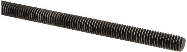 Value Collection - M6x1 UNC (Coarse), 1m Long, Steel Metric Threaded Rod - Oil Finish Finish, Right Hand Thread - All Tool & Supply