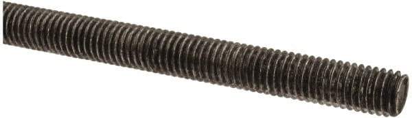 Value Collection - M8x1.25 UNC (Coarse), 1m Long, Steel Metric Threaded Rod - Oil Finish Finish, Right Hand Thread - All Tool & Supply