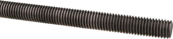 Value Collection - M10x1.5 UNC (Coarse), 1m Long, Steel Metric Threaded Rod - Oil Finish Finish, Right Hand Thread - All Tool & Supply