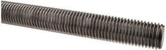 Value Collection - M20x2.5 UNC (Coarse), 1m Long, Steel Metric Threaded Rod - Oil Finish Finish, Right Hand Thread - All Tool & Supply