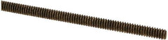 Made in USA - #4-40 UNC (Coarse), 3' Long, Brass Threaded Rod - Right Hand Thread - All Tool & Supply