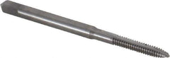 Made in USA - #4-40 UNC, 2 Flute, Bright Finish, Solid Carbide Spiral Point Tap - Plug Chamfer, Right Hand Thread, 1-7/8" OAL, 9/16" Thread Length, 0.141" Shank Diam, 2B/3B Class of Fit - Exact Industrial Supply