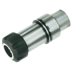 Iscar - 1mm to 16mm Capacity, 80mm Projection, HSK40E Hollow Taper, ER25 Collet Chuck - Through-Spindle - Exact Industrial Supply