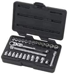 GearWrench - 27 Piece 1/4" Drive Socket Set - 5/32" to 9/16" (3.5mm to 13mm) Range, Inch/Metric Measurement Standard - All Tool & Supply