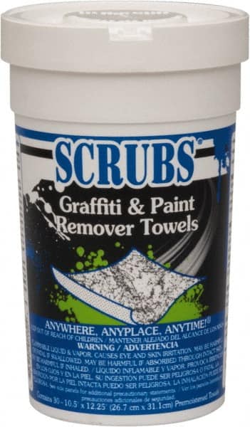 Scrubs - Center Pull Bucket/Canister of Wipes Graffiti/Vandal Mark Remover - All Tool & Supply