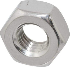 Value Collection - 5/16-18 UNC Stainless Steel Right Hand Heavy Hex Nut - 9/16" Across Flats, 19/64" High, Uncoated - All Tool & Supply