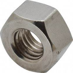 Value Collection - 1/2-13 UNC Stainless Steel Right Hand Heavy Hex Nut - 7/8" Across Flats, 31/64" High, Uncoated - All Tool & Supply