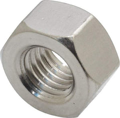 Value Collection - 5/8-11 UNC Stainless Steel Right Hand Heavy Hex Nut - 1-1/16" Across Flats, 39/64" High, Uncoated - All Tool & Supply