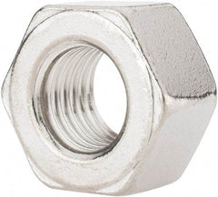 Value Collection - 3/4-10 UNC Stainless Steel Right Hand Heavy Hex Nut - 1-1/4" Across Flats, 47/64" High, Uncoated - All Tool & Supply