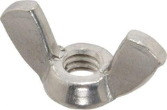 Value Collection - 1/4-20 UNC, Stainless Steel Standard Wing Nut - Grade 316, 1.1" Wing Span, 0.57" Wing Span - All Tool & Supply