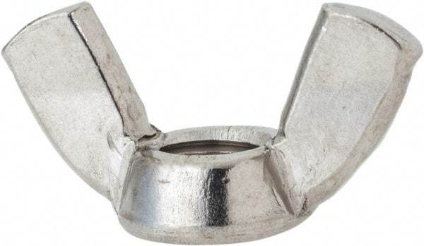 Value Collection - 3/8-16 UNC, Stainless Steel Standard Wing Nut - Grade 316, 1.44" Wing Span, 0.79" Wing Span - All Tool & Supply