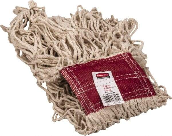 Rubbermaid - 5" Red Head Band, Large Cotton Loop End Mop Head - 4 Ply, Use for General Purpose - All Tool & Supply
