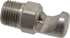 Bete Fog Nozzle - 1/8" Pipe, 145° Spray Angle, Grade 303 Stainless Steel, Extra Wide Fan Nozzle - Male Connection, 4.74 Gal per min at 100 psi, 0.129" Orifice Diam - All Tool & Supply