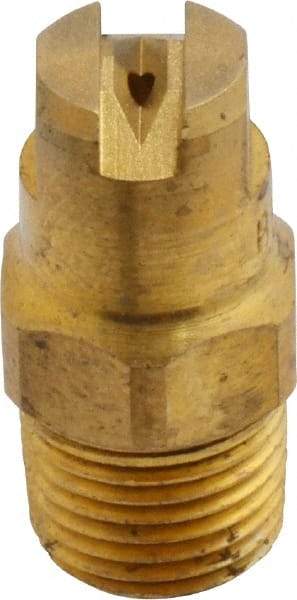 Bete Fog Nozzle - 1/8" Pipe, 65° Spray Angle, Brass, Standard Fan Nozzle - Male Connection, 0.79 Gal per min at 100 psi, 0.057" Orifice Diam - All Tool & Supply