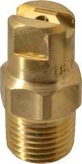 Bete Fog Nozzle - 1/8" Pipe, 30° Spray Angle, Brass, Standard Fan Nozzle - Male Connection, 1.26 Gal per min at 100 psi, 0.072" Orifice Diam - All Tool & Supply