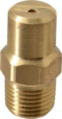 Bete Fog Nozzle - 1/8" Pipe, 30° Spray Angle, Brass, Standard Fan Nozzle - Male Connection, 1.58 Gal per min at 100 psi, 0.08" Orifice Diam - All Tool & Supply