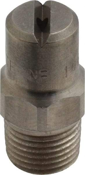 Bete Fog Nozzle - 1/8" Pipe, 65° Spray Angle, Grade 303 Stainless Steel, Standard Fan Nozzle - Male Connection, 1.58 Gal per min at 100 psi, 0.08" Orifice Diam - All Tool & Supply