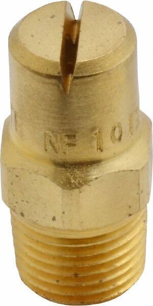 Bete Fog Nozzle - 1/8" Pipe, 120° Spray Angle, Brass, Standard Fan Nozzle - Male Connection, 1.58 Gal per min at 100 psi, 0.08" Orifice Diam - All Tool & Supply