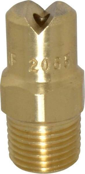 Bete Fog Nozzle - 1/8" Pipe, 65° Spray Angle, Brass, Standard Fan Nozzle - Male Connection, 3.16 Gal per min at 100 psi, 0.109" Orifice Diam - All Tool & Supply