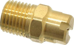 Bete Fog Nozzle - 1/4" Pipe, 30° Spray Angle, Brass, Standard Fan Nozzle - Male Connection, 0.79 Gal per min at 100 psi, 0.057" Orifice Diam - All Tool & Supply