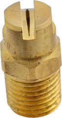 Bete Fog Nozzle - 1/4" Pipe, 120° Spray Angle, Brass, Standard Fan Nozzle - Male Connection, 0.79 Gal per min at 100 psi, 0.057" Orifice Diam - All Tool & Supply