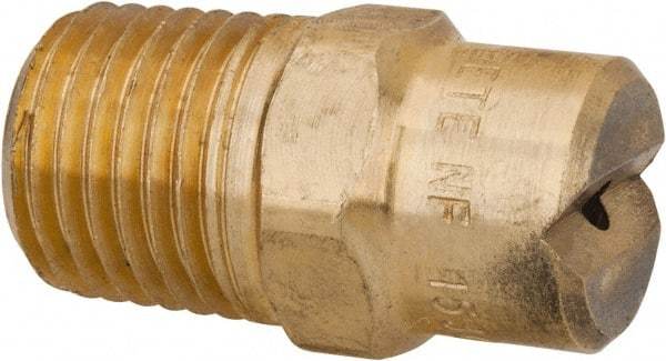 Bete Fog Nozzle - 1/4" Pipe, 30° Spray Angle, Brass, Standard Fan Nozzle - Male Connection, 2.37 Gal per min at 100 psi, 3/32" Orifice Diam - All Tool & Supply