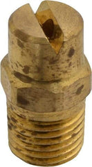 Bete Fog Nozzle - 1/4" Pipe, 90° Spray Angle, Brass, Standard Fan Nozzle - Male Connection, 4.74 Gal per min at 100 psi, 0.141" Orifice Diam - All Tool & Supply