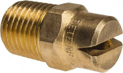 Bete Fog Nozzle - 1/4" Pipe, 120° Spray Angle, Brass, Standard Fan Nozzle - Male Connection, 6.32 Gal per min at 100 psi, 5/32" Orifice Diam - All Tool & Supply