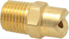 Bete Fog Nozzle - 1/4" Pipe, 30° Spray Angle, Brass, Standard Fan Nozzle - Male Connection, 7.91 Gal per min at 100 psi, 0.172" Orifice Diam - All Tool & Supply